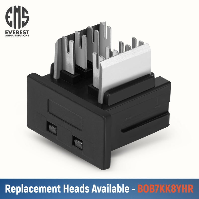 Everest Media Solutions Bundle – 2 Items: easyJACK - Speed Termination Tool + 20 Pack of RJ45 CAT5e UTP Keystone Jacks - Blue