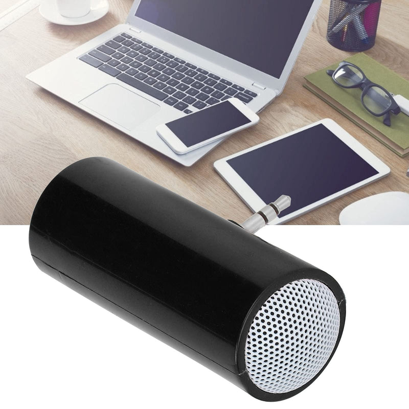 KIMISS Mini Portable Speaker, Pillow Speaker 3.5 mm Jack Stereo Plug in Speakers Cellphone Speaker Mini Speaker with Aux Input for Mobile Phones and Tablets (Black) Black