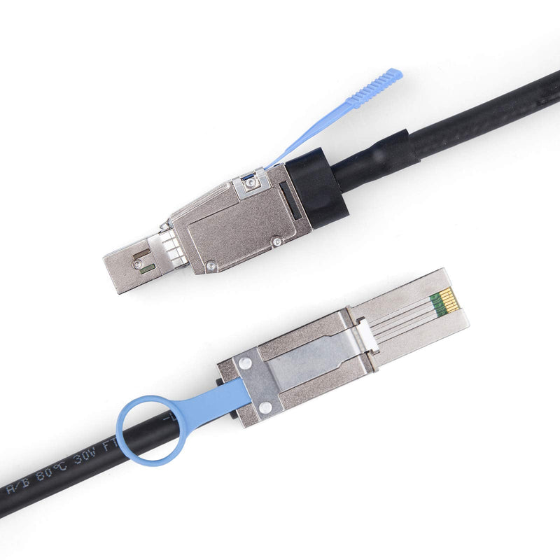 ipolex External Mini SAS HD SFF-8644 to SFF-8088 Hybrid Cable for Server, Raid Card & PCI Express Controller, 1-m(3.28ft) 8088-8644 1m
