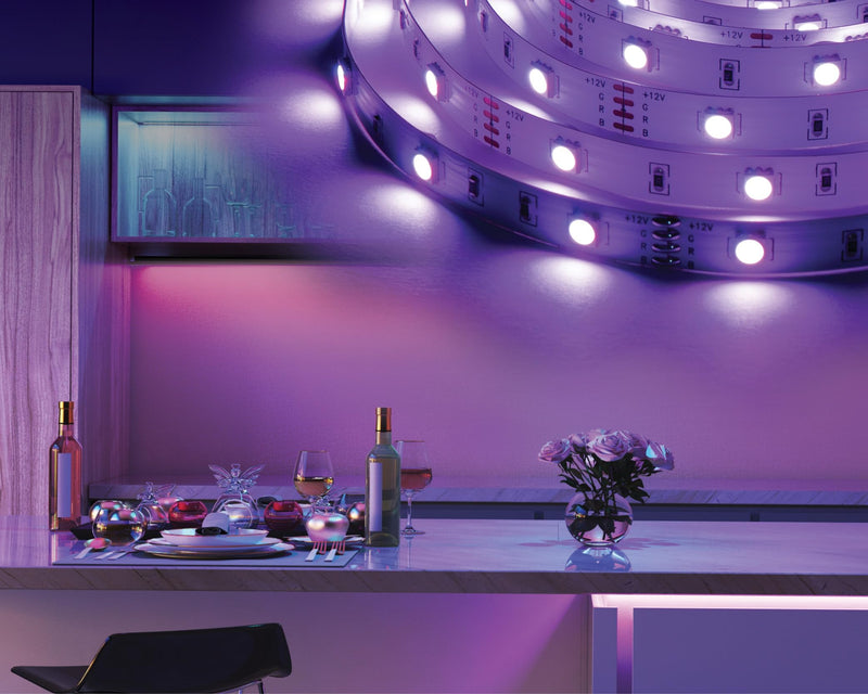 [AUSTRALIA] - Multicolor RGBW Smart LED Strip Light Kit, 16ft with Remote 351123 