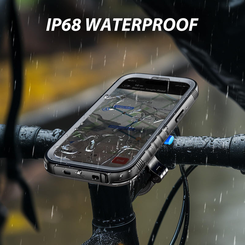 SPORTLINK Bike Phone Holder for iPhone 15 Pro Max - Motorcycle Phone Mount [Aluminium][360° Rotatable][1s Quick Release][IP68 Waterproof] Bicycle Motorbike Handlebar Cell Phone Holder
