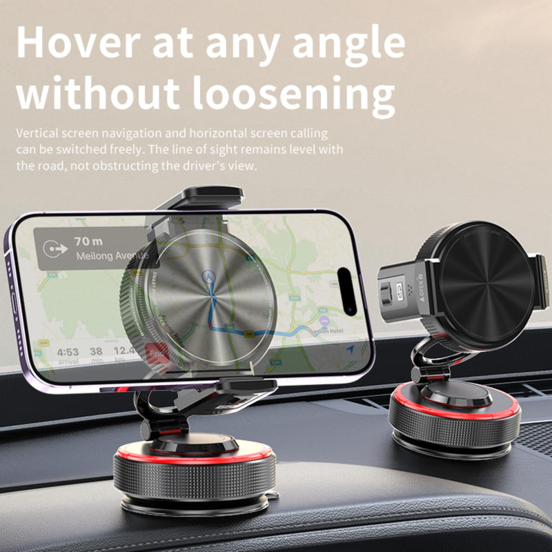 2026 Upgraded Vacuum Magnetic Mobile Phone Holder Cars for Magsafe Car Mount, Elastic Double Clamp and Magnetic Dual Mode, Mobile Phone Holder for iPhone17 Pro Max 16 15 14 13 12 & Samsun