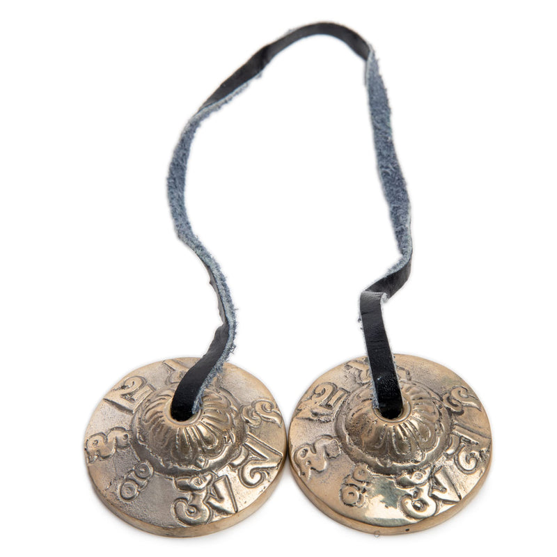 Tingsha Cymbals Bells - Easy To Play - Meditation Mindfulness Bronze Chime For Chakra Healing Sound Bath Spiritual Gifts Handcrafted Tibetan By Himalayan Bazaar (Pack of 2) 1.6 Inches (Pack of 2)