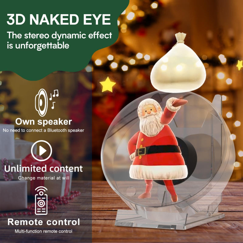 3D Hologram Fan,4.72in Hologram Fan Projector with WiFi - Suitable for Events,party,Festivals and Home Decoration - Lots of 3d Materials for Free (12CM 4GB) 4.72 inch