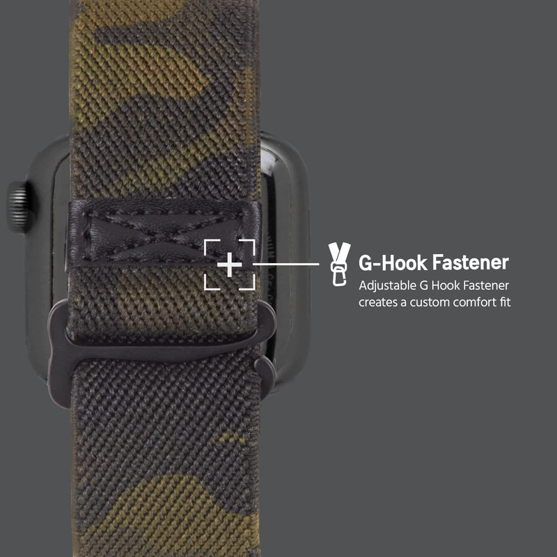 Case-Mate Pelican - Protector Series - Watch Band for Apple Watch Series 1/2/3/4/5-38-40mm - Camo Green (PP043404) 38-40mm