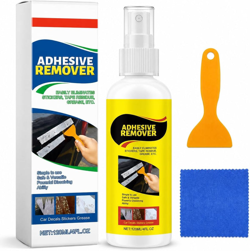 Adhesive Remover, Label Remover, Superglue Remover, Quickly Removes Stubborn Labels, Label Remover, Adhesive Residues and Stickers from All Smooth Surfaces, 120 ml, 2 Pieces