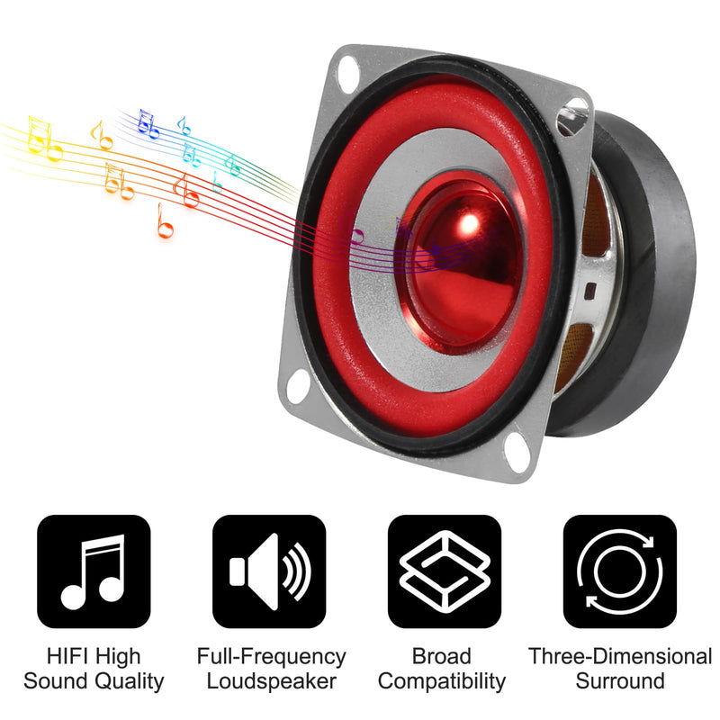 8pcs 4Ohm 5W Full Range Audio Speaker Stereo Woofer Loudspeaker for Arduino Replacement 8pcs