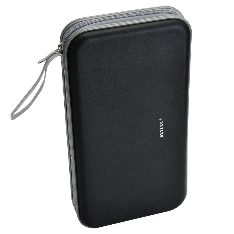 70 Capacity Heavy Duty CD DVD Blu-ray Media case Storage Holder Organizer Wallet (Black) Black