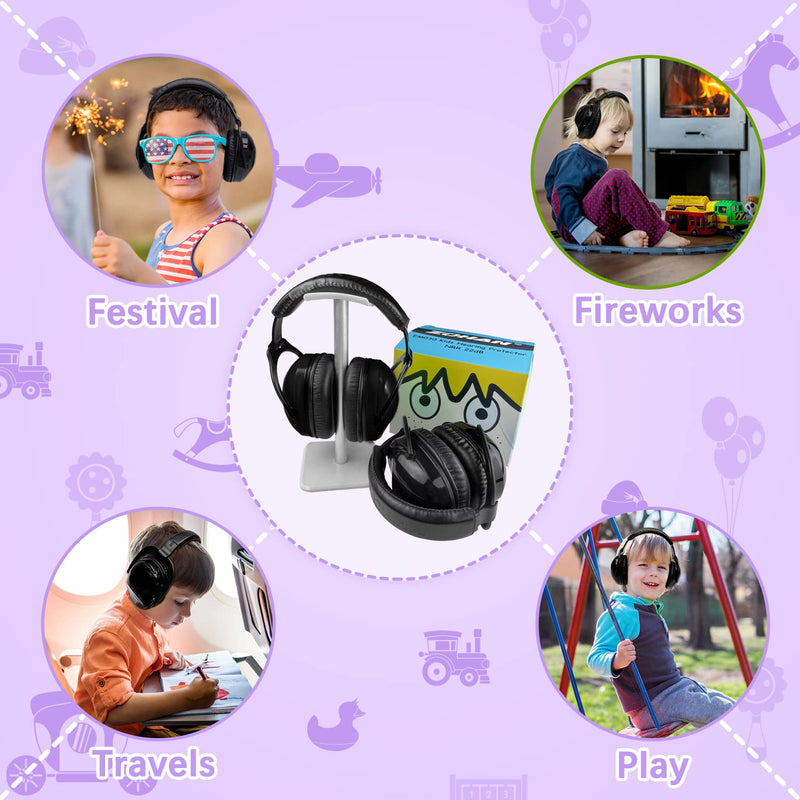 ZOHAN Kids Ear Protection 4 Pack,Kids Noise Canceling Headphone for Concerts, Monster Truck, Fireworks