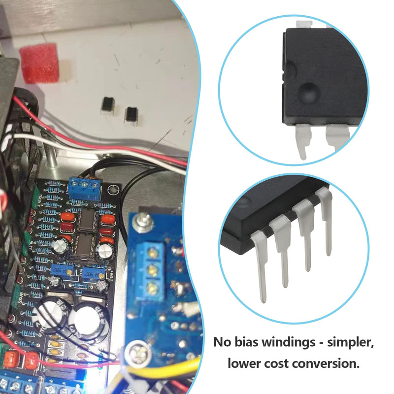 OTOTEC 2 Sets 7 Pin TNY266PN Chip / 47 Ohm Resistor 3 Watt/Socket 2 Each For Repairing Dishwashers, Washing Machines And Tumble Dryers