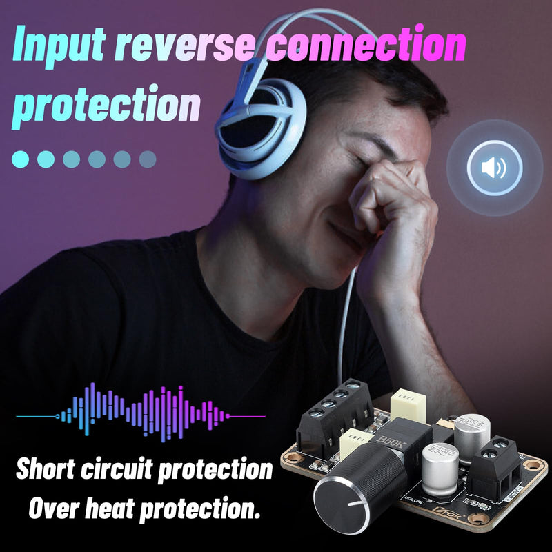 [AUSTRALIA] - DROK Audio Amplifier Board, 5W+5W Mini Amplifier Board PAM8406 DC 5V Digital Stereo Power Amp 2.0 Dual Channel Class D Amplify Module for Speaker Sound System DIY 