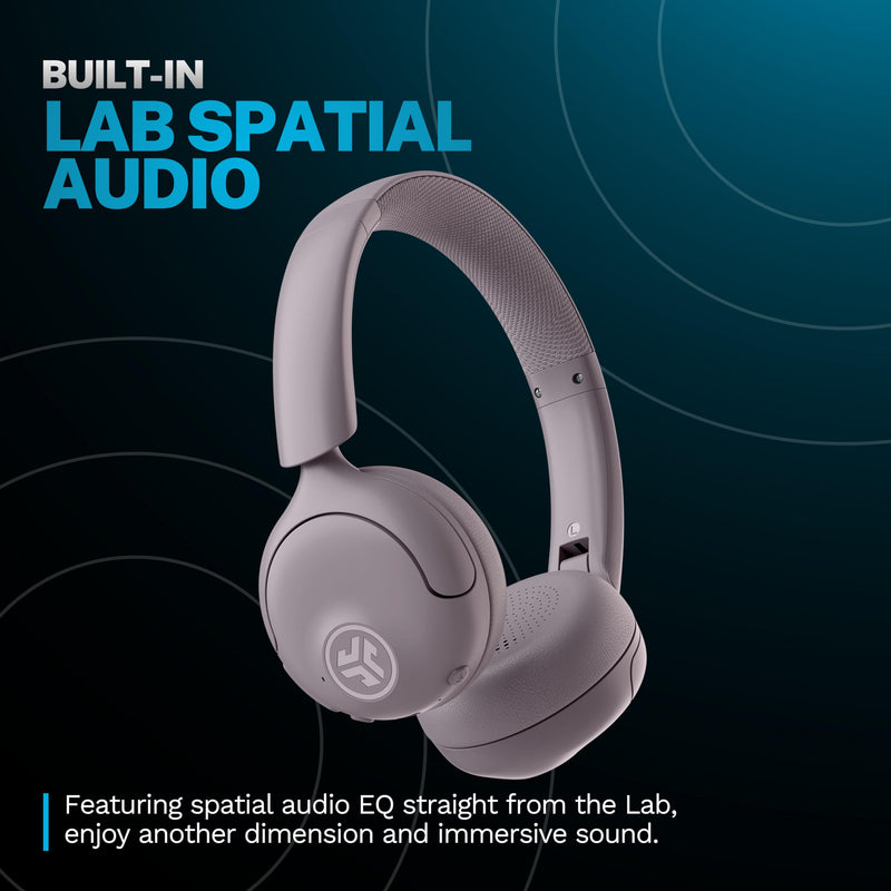 JLab Mauve Bundle, Go Lux ANC Wireless Headphones, Go Air Pop+ True Wireless Bluetooth Earbuds