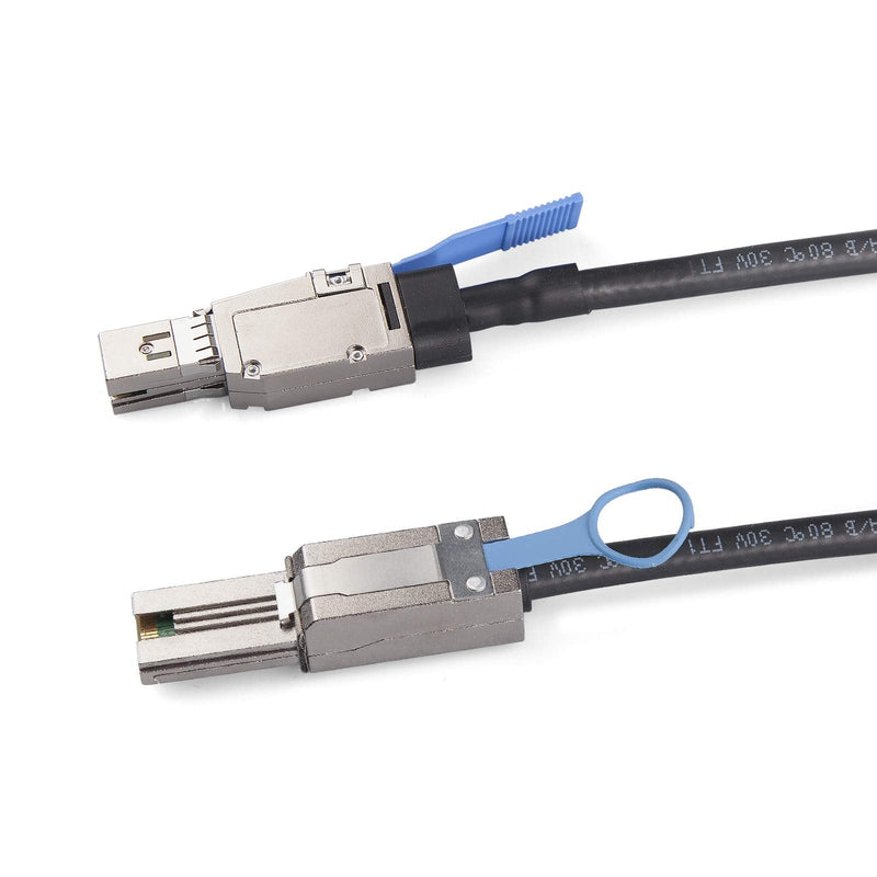 ipolex External Mini SAS HD SFF-8644 to SFF-8088 Hybrid Cable for Server, Raid Card & PCI Express Controller, 1-m(3.28ft) 8088-8644 1m