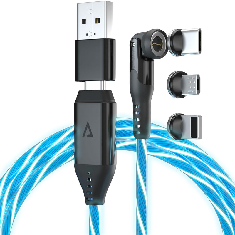 Statik 360 Globright Pro (3ft Blue) & GaN Charger (100W)