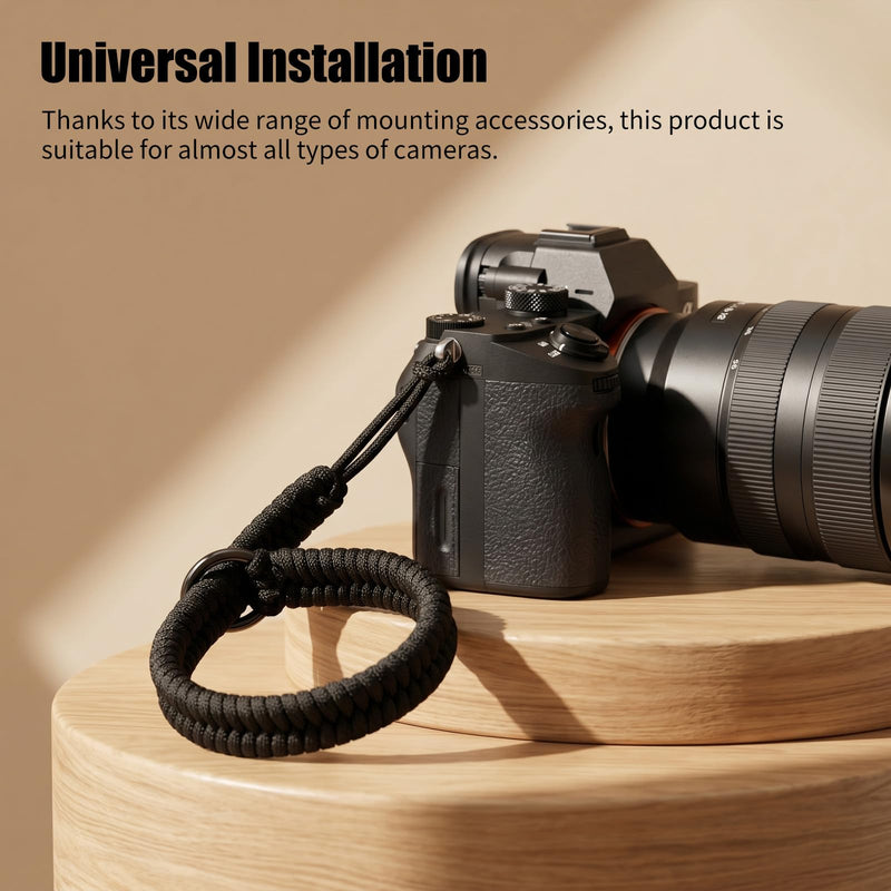 Camera Wrist Strap with 3 Secure Connectors | Camera Strap Wrist for Digital Mirrorless Cameras