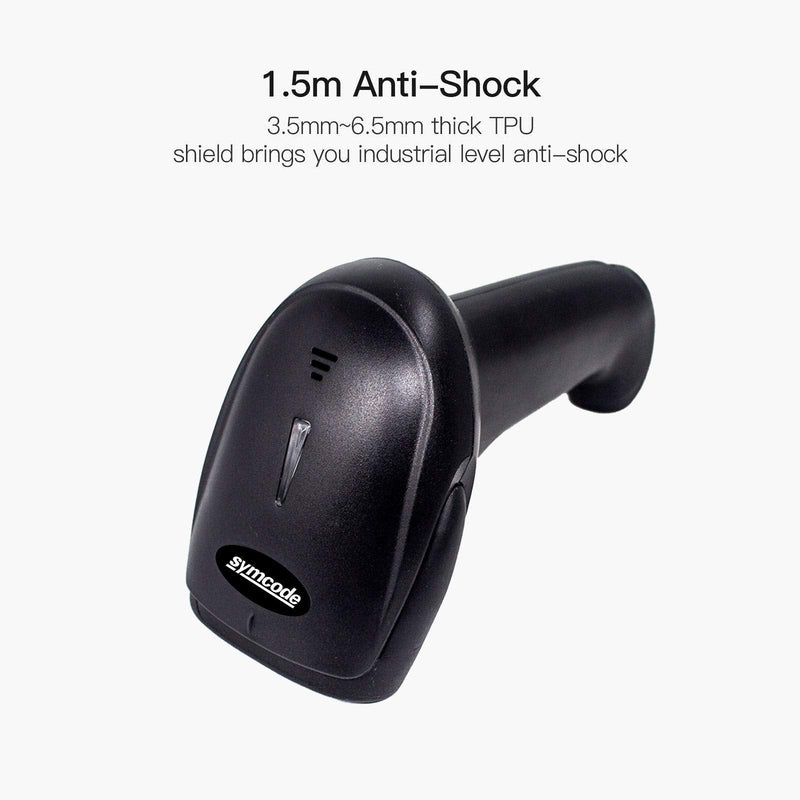 [AUSTRALIA] - Alacrity 1D 2D Barcode Scanner with Adjustable Stand Handheld Handsfree USB QR Barcode Reader Wired Plug and Play Automatic Scanning Available CMOS Image Bar Code Reader 2D with Stand USB 