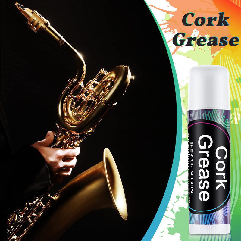 [AUSTRALIA] - 6 Pieces Cork Grease for Clarinet Flute Grease Lubricant Tube Clarinet Cleaning and Care Product Woodwind Instruments Accessory for Saxophone Clarinet Flute Supplies 