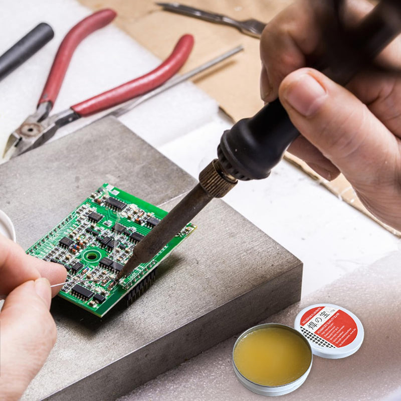 10g Solder Flux, Soldering Flux Paste, No-Clean Solder Grease, Professional Mechanic Welding Repair, For Electronics, Mobile Phone, Home Appliance, Computer Motherboard (0.35oz Jar)