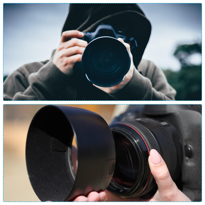 PATIKIL 67mm Camera Lens Hood, 2Pcs Rubber Collapsible Lens Protector Anti-Reflection Blocks Excess Sunlight Enhance Camera Photography for Nikon, for Fujifilm, for Pentax, for Leica