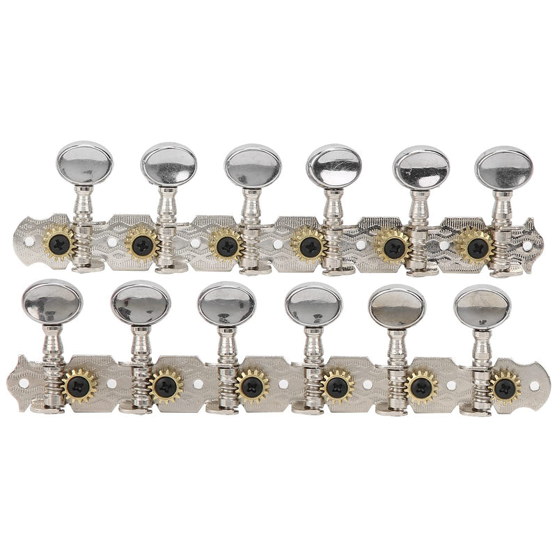 [AUSTRALIA] - 12 String Guitar Tuning Pegs Zinc Alloy Machine Heads for Acoustic Guitar 6L6R Replacement Tuners Folk Classical Instrument Set 