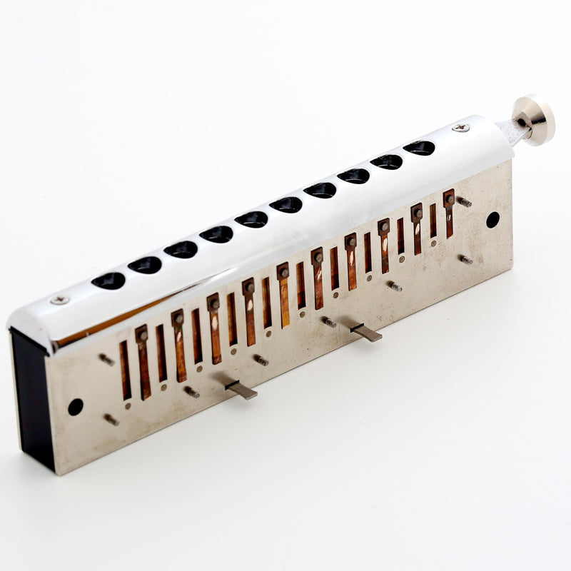 [AUSTRALIA] - East Top 10 Hole 40 Tones Chromatic Harmonica Key of C, Professional Mouth Organ with Slide for Beginners and All Levels 