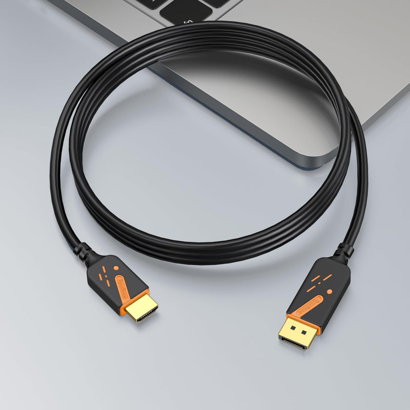 4K DisplayPort to HDMI Cable, 3FT, 10-Pack, Gold-Plated | 4K UHD Video & Audio. Gold-plated Connectors. Uni-directional DP to HDMI. Works with PC, Monitor, HDTV, Projector. Orange