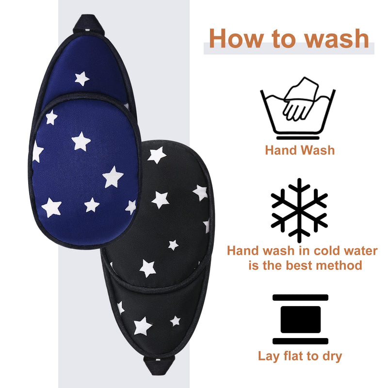 [AUSTRALIA] - 6 Pieces Silk Eye Patch for Adults Kids Glasses to Cover Either Eye Soft Eye Glass Cover Single Eye Patches (Dark-Color Style) Dark-color Style 