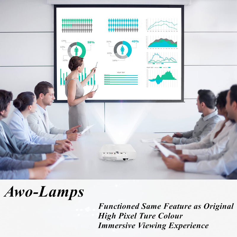 AWO Original Projector Lamp Bulb BL-FU240A / 5J.JFH05.001 / 5J.JCJ05.001 / 5J.JEC05.001 for OPTOMA DH1011,EH300,HD131X,HD25,HD25-LV,HD2500,HD30,HD30B,HD39DARBEE for BenQ TH530,MH530,MX704,MW705