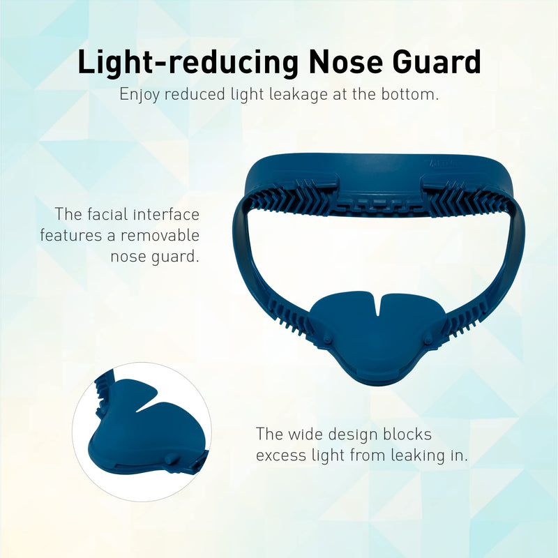 VR Cover Fitness Facial Interface Bracket, Foam Replacement, XL Glasses Spacer, and Lens Protector Cover for Oculus/Meta Quest 2 (Dark Blue & Black + XL Spacer) Dark Blue & Black + XL Spacer