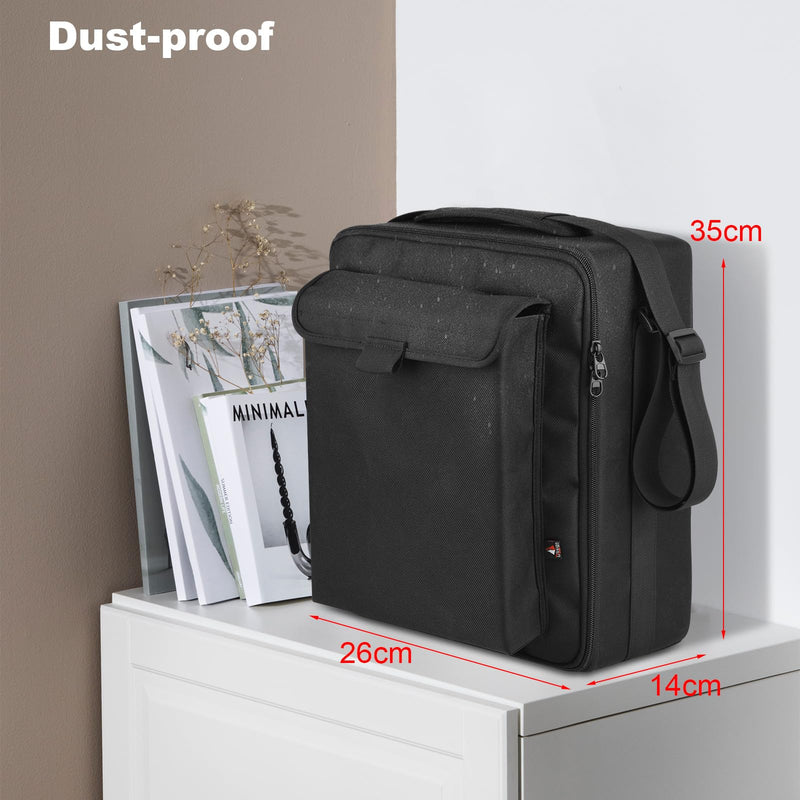 TXEsign Travel Carrying Protective Bag for JYX Karaoke Machine with Two Wireless Microphones, Karaoke Machine Carrier Holder Dust Case w Shoulder Strap Accessory Pocket for PA System