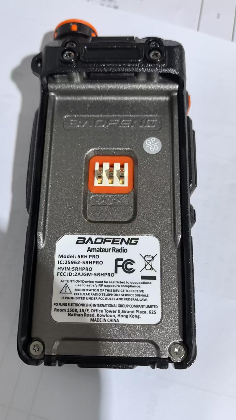 BAOFENG 5RH PRO 10W GPS APRS Ham Radio Hanheld Long Range Walkie Talkie with Earpiece 2P Full Kits