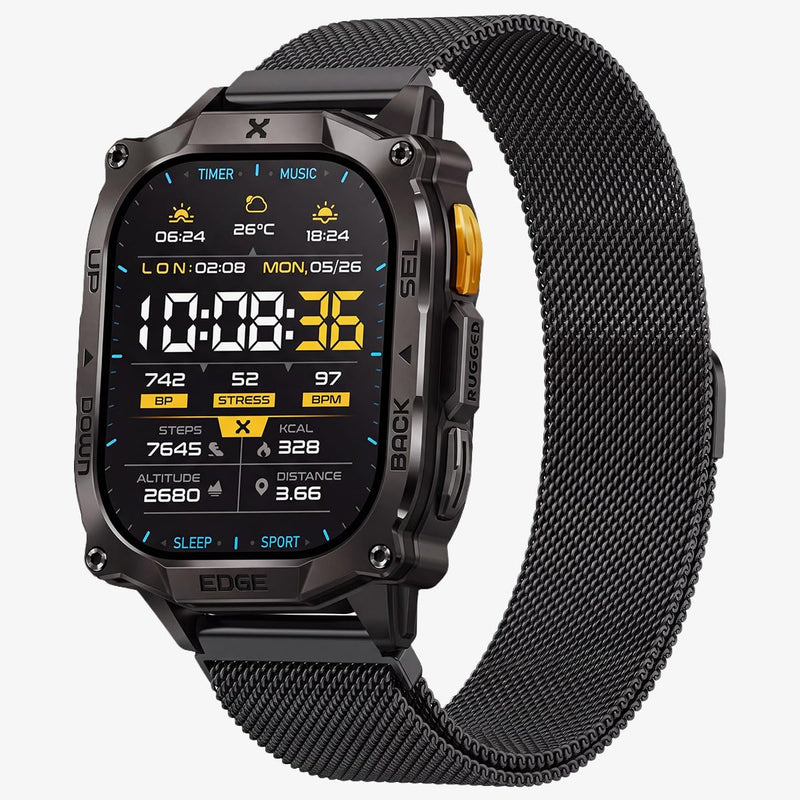 CARBINOX Band Durable 22mm Compatible Smartwatches Adjustable, Secure Fit Multi-Color 6 Pack