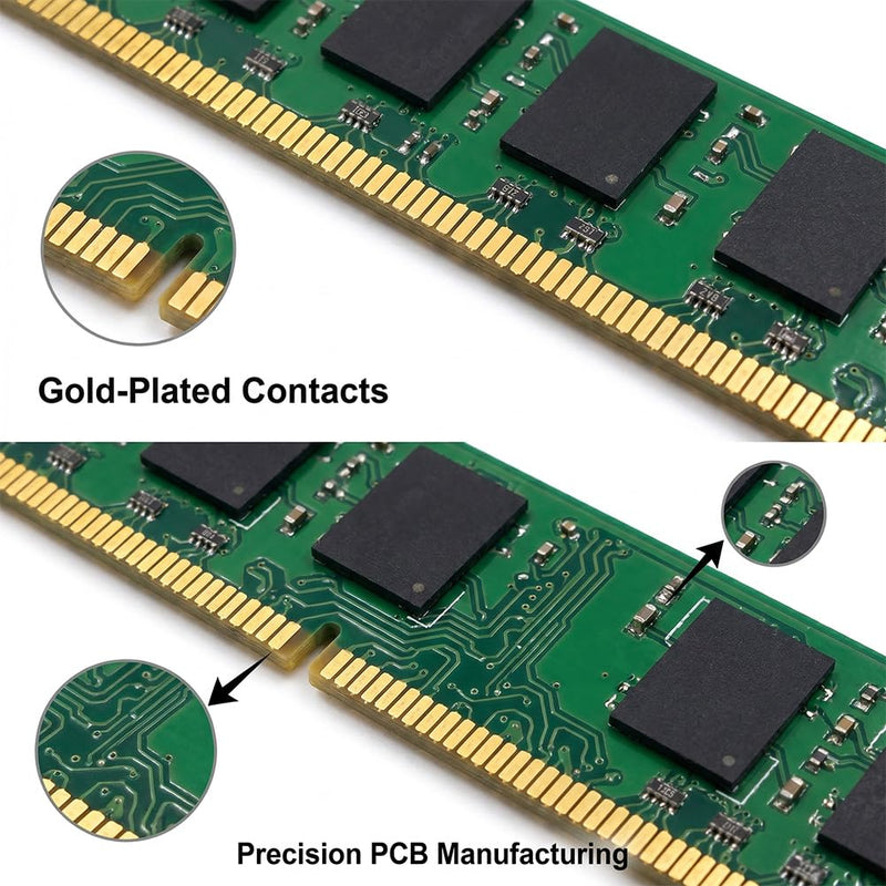 4GB DDR3 1600MHz Desktop RAM, 1.5V High-Speed Internal Memory for PC, Compatible with Most Motherboards (1x4GB)