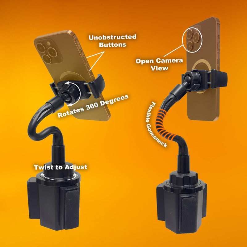 iBOLT miniProXL FlexiBOLT Phone Cup Holder Mount for Cars, Trucks