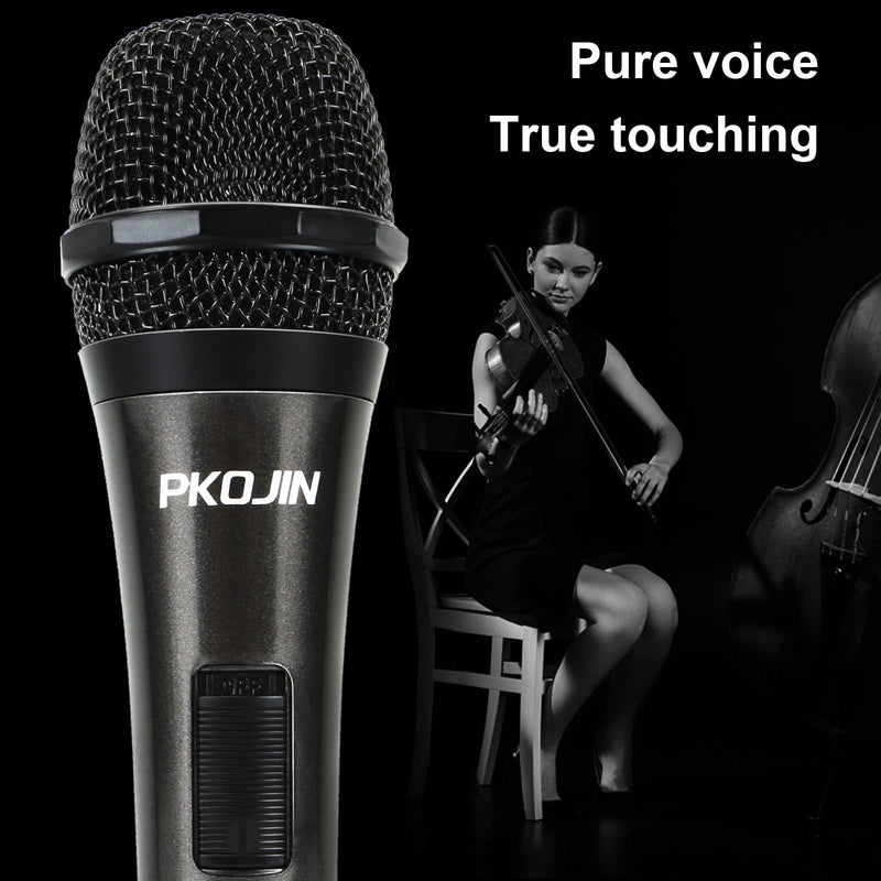 Dynamic Karaoke Microphone for Singing, Vocal Wired Microphone for Karaoke, Handheld Mic with 10 Ft Cable, Mics for Speaker with ON/Off Switch