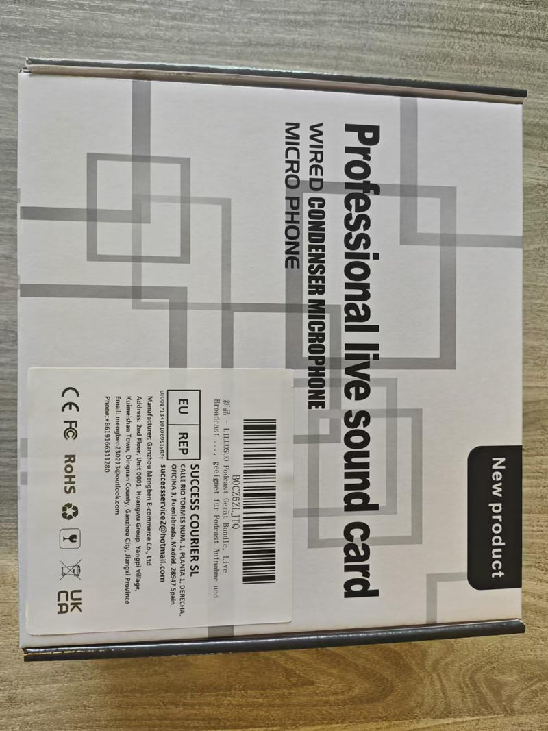 [AUSTRALIA] - Podcast Equipment Bundle Includes Audio Mixer and BM800 Microphone, Ideal for Video Production, Live Streaming, Gaming voiceovers. Compatible with Various Operating Systems and Software 