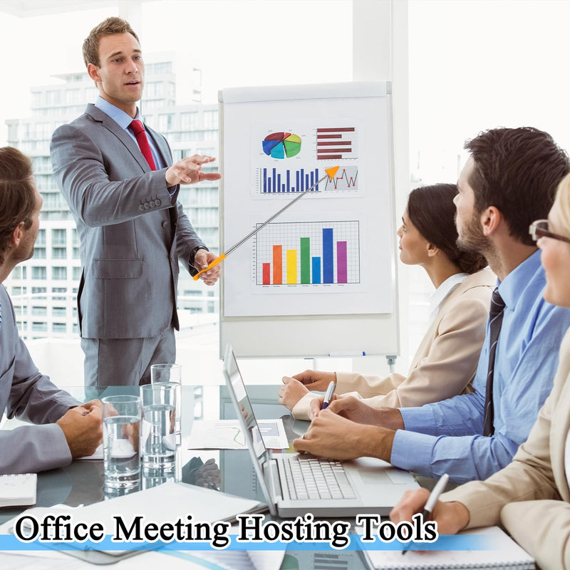 12 Pcs Telescopic Teacher Pointer Stick for Classroom Arrow Extendable Teaching Pointer Handheld Retractable Hand Pointer for School Presenter Whiteboard Back to School Supplies