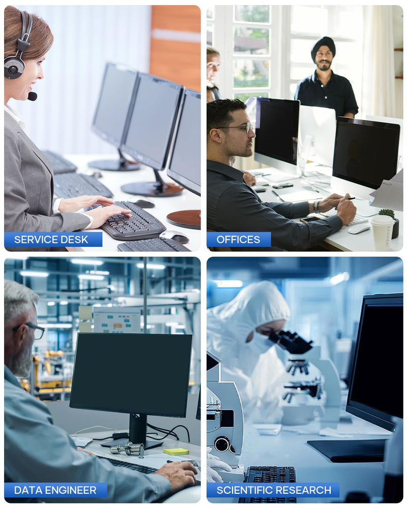 [2 Pack 22 Inch Computer Privacy Screen for 16:10 Aspect Ratio | Eye Protecting Anti-glare Blue Light Display Screen Privacy Protection, Removable Anti-scratch Coating 2 Pack 22 Inch 【16:10 Aspect】