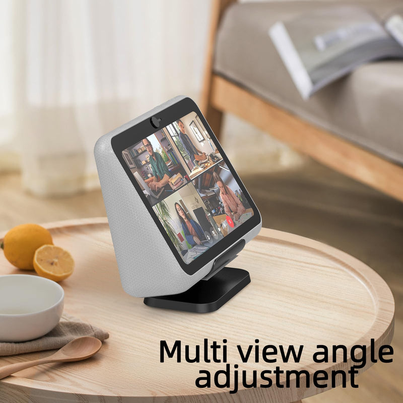 [AUSTRALIA] - Charging Dock/Base for Meta Portal Go-Rotatable to Adjust The Angle Charging Stand for Facebook Portal Go Smart Video Calling for Office, Home with 45W PD Charging Adapter(Black) Black 