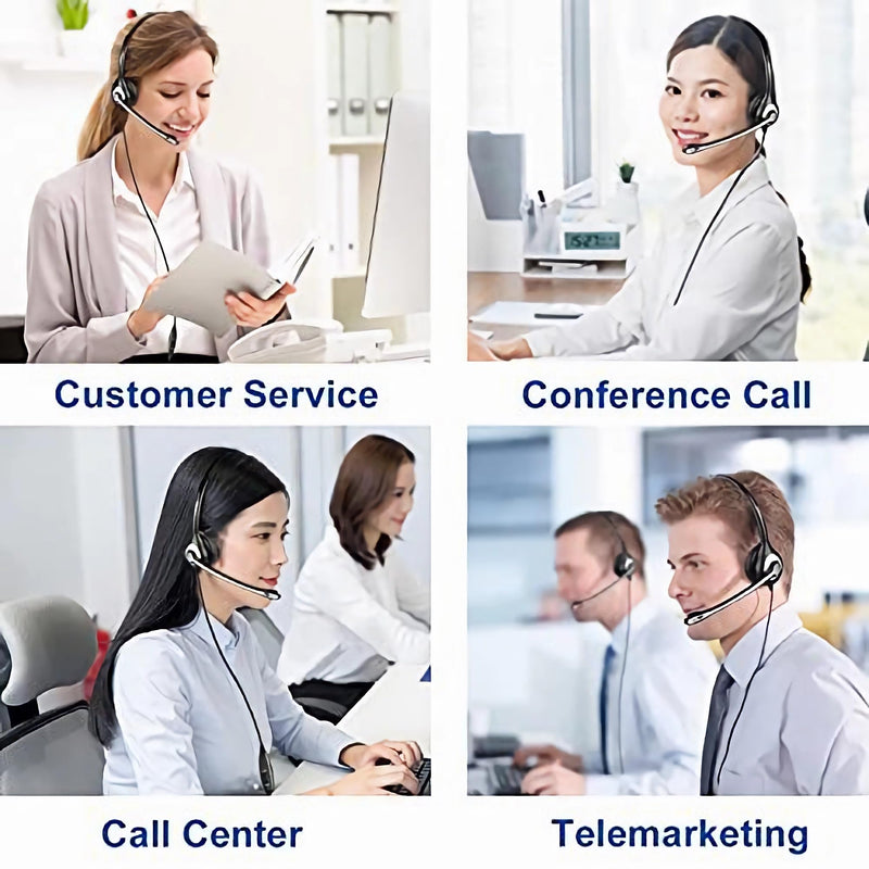 [AUSTRALIA] - Wantek Cisco Phone Headset with Microphone Noise Cancelling, RJ9 Telephone Headsets Compatible with Cisco Office Phones 7940 7942 7945 7960 7962 7965 7811 7821 8811 8841 8845 8851 Plantronics M12 M22 