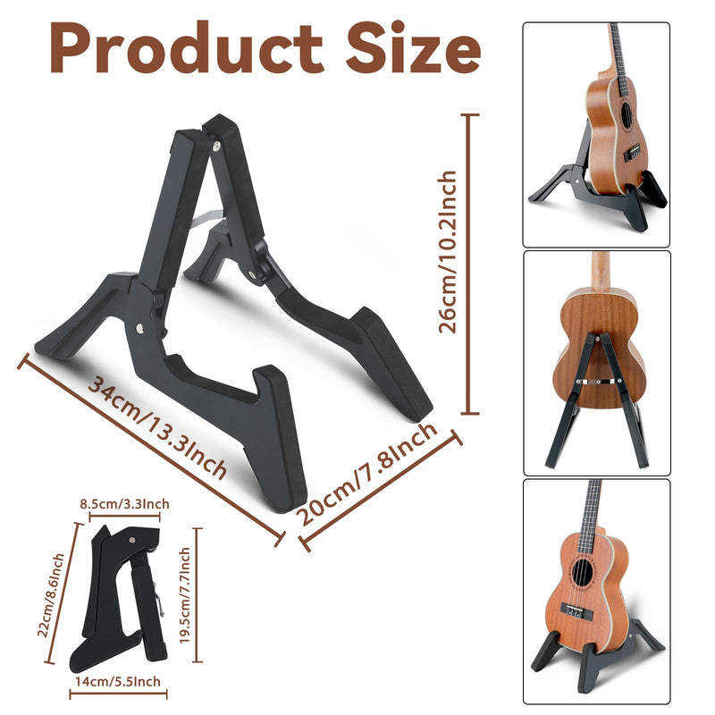 EASTROCK Folding Ukulele Stand ABS Stand for Mandolins/Violins Adjustable Portable Instrument Stand for Ukulele Accessories Mini Guitar Stand for Small Musical Instruments Concert Soprano/Tenor Ukulele/Banjo