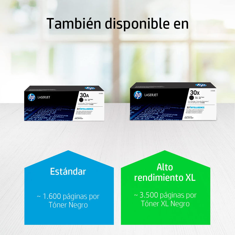 Original HP 30A Black Toner Cartridge | Works with HP LaserJet Pro M203 Series, HP LaserJet Pro MFP M227 Series | CF230A