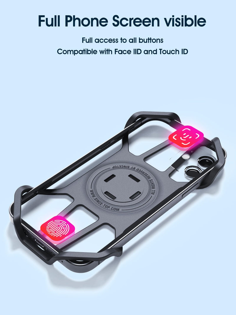 Series Q [ Quad ] Bike/Motorcycle Handlebar Phone Mount + Silicone Adapter