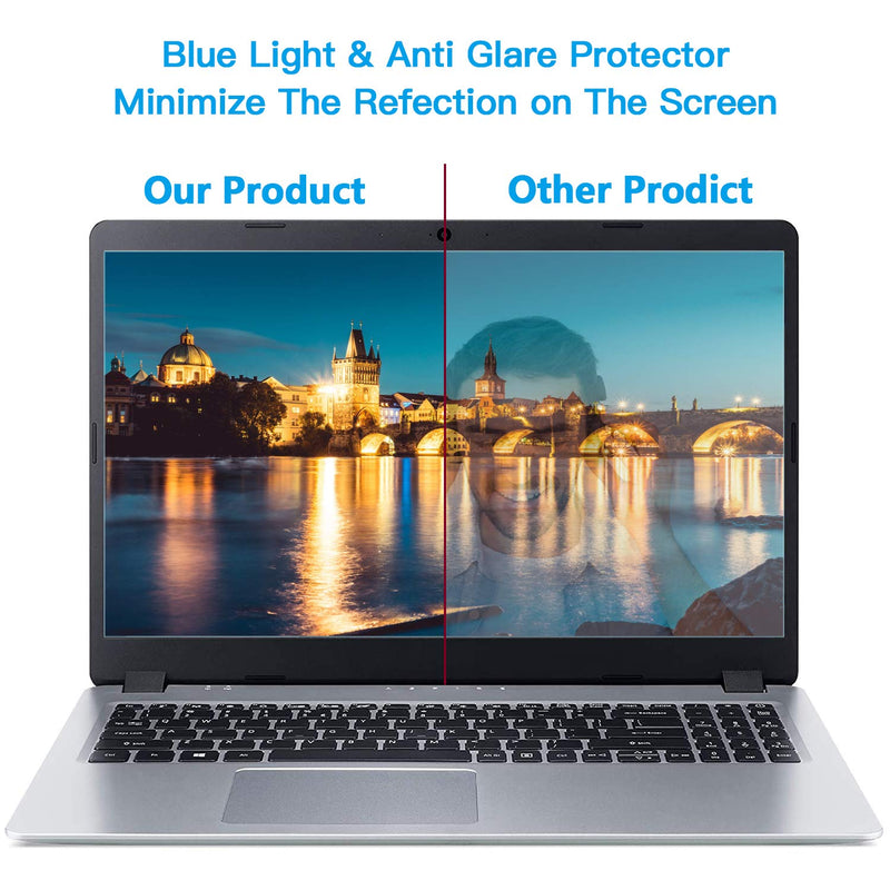 2 Pack 15.6 inch Anti Blue Light Screen Protector,Eye Protection Anti-scratch and Anti-Glare Screen Filter Film for 15.6’’ display 16:9 laptop