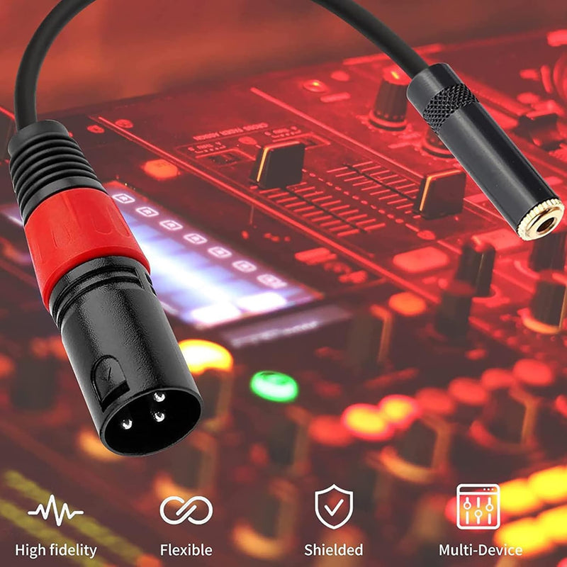 [AUSTRALIA] - COLICOLY 3.5mm Female to XLR Male Balanced Audio Converter Cable Adapter - 1ft 