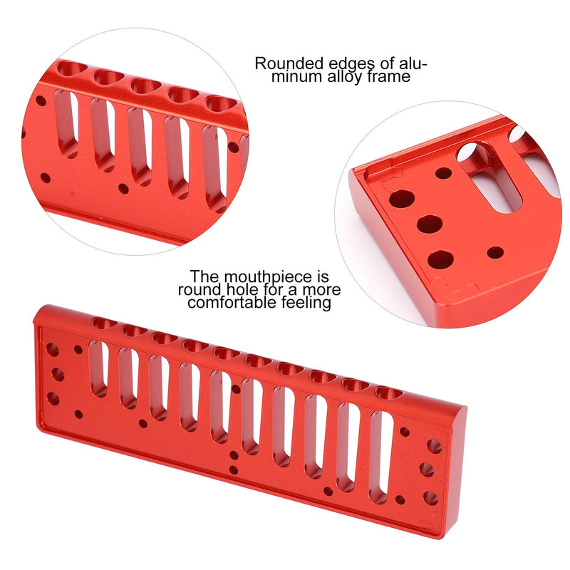 Harmonica Comb for SP20 Aluminum Aalloy 10 Hole Blues Hormonica Comb Parts Musical Instrument Parts