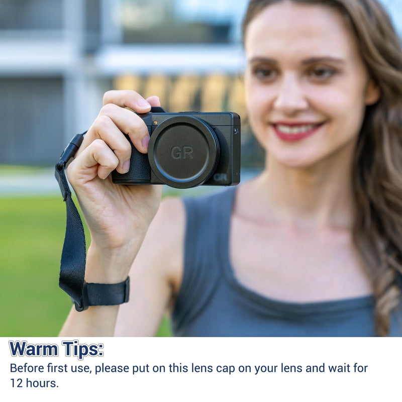 [AUSTRALIA] - JJC Camera Lens Cap for Ricoh GR IV GRIV GR4 GR IV HDF Monochrome with Soft EVA Interior, Aluminium Durable Lens Protector Cover for GR 4 Digital Camera Accessories, Anti-dust and Scratch-Resistant 