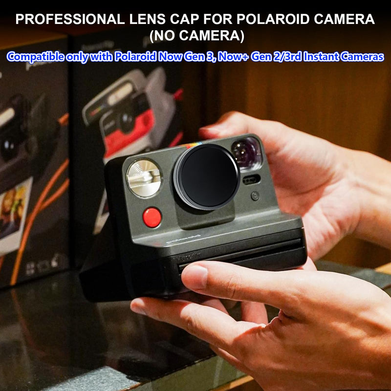 [AUSTRALIA] - WOGOZAN Camera Case Kit for Polaroid Now 2nd/3rd, Now+ Gen 2/3rd, I-Type, OneStep, FILP, Instant Camera, Protective Case with Lens Cap and Lens Cover Sticker, 28 Photo Album (Black) (No Camera) Black 