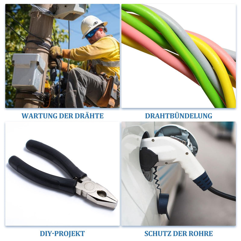[AUSTRALIA] - HONZUEN Heat Shrink Tube with Adhesive, Heat Shrink Tube Set, Black, Heat Shrink Tubes, Waterproof Polyolefin, Shrinkage Rate 3:1 for Insulating Cables, Soldered Connections (Diameter 30 mm, 25 mm, 20 
