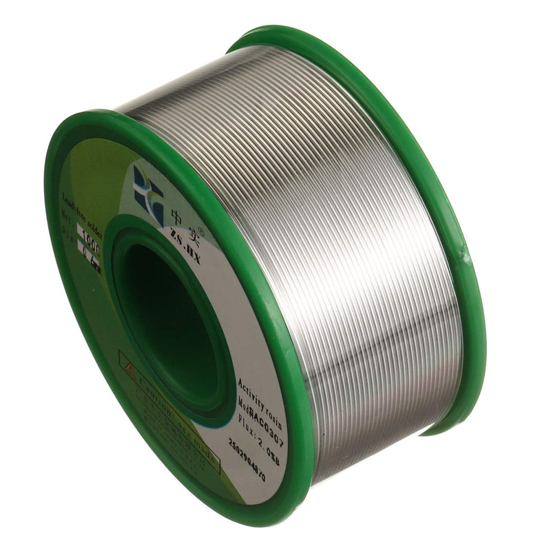 Solder Wire Sn99 Ag0.3 Cu0.7 Rosin core Solder Wire for Electrical Soldering (0.6mm 50g) 0.6mm 50g